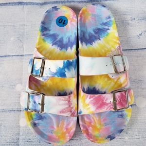 New Slides colorful berkenstock type Sz. 10